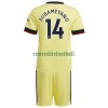 Maillot de Supporter Arsenal Pierre-Emerick Aubameyang 14 Extérieur 2021-22 Pour Enfant